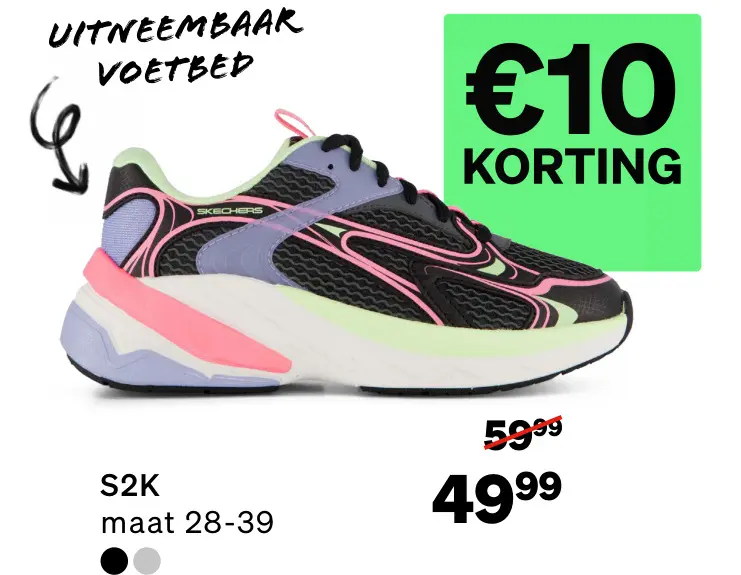 Aanbieding: Skechers S2K Sneakers zwart Synthetisch