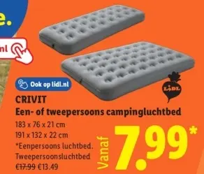 Aanbieding: Campingluchtbed