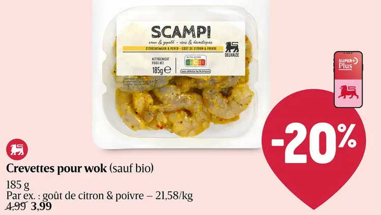 Offre: Crevettes pour wok