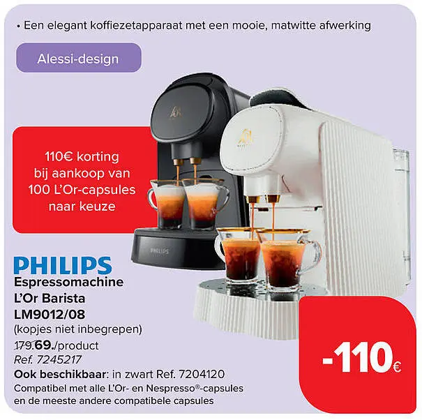 Aanbieding: Espressomachine L'Or Barista LM9012/08