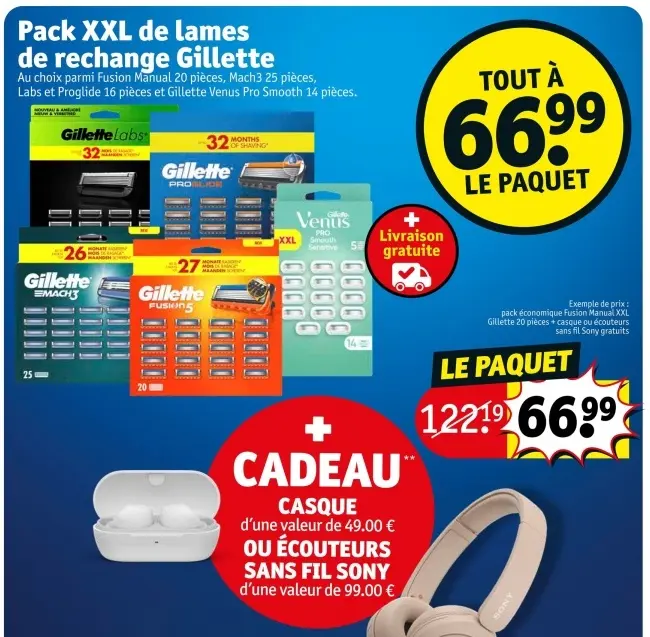 Offre: Pack XXL de lames de rechange
