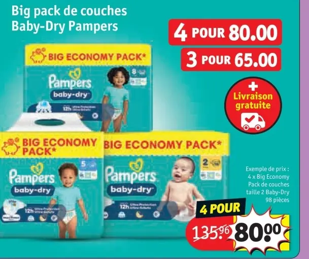 Offre: Big pack de couches Baby-Dry