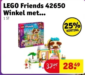 Promotie: LEGO Friends 42650 Winkel met dierenaccessoires