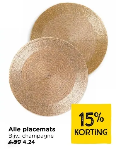 Promotie: Alle placemats