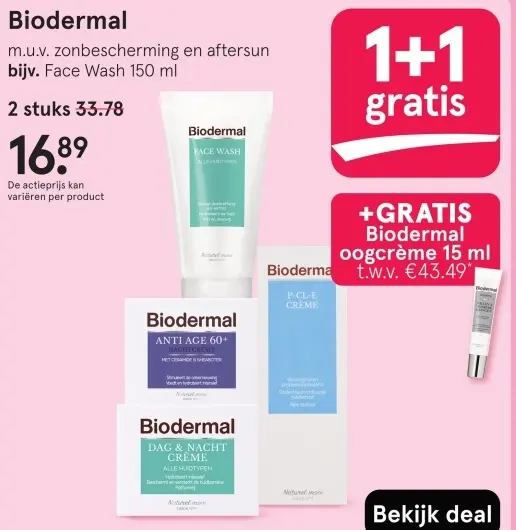 Aanbieding: Biodermal Face Wash