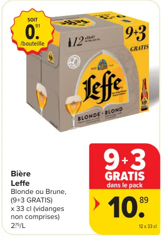 Offre: Bière Leffe