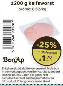 Promotie: kalfsworst