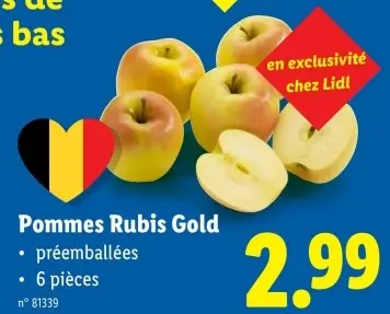 Offre: Pommes Rubis Gold
