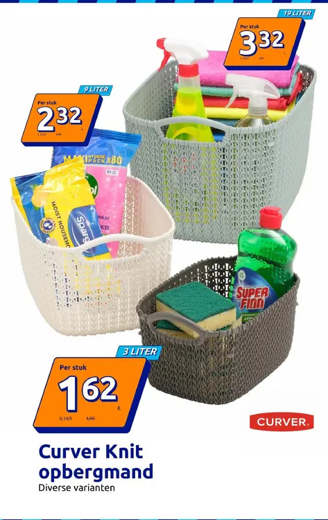 Promotie: Curver Knit opbergmand