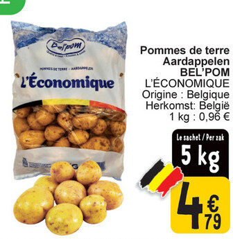 Offre: Pommes de terre Aardappelen L'ÉCONOMIQUE