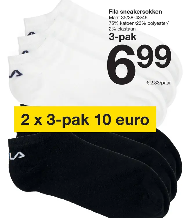 Promotie: Fila sneakersokken