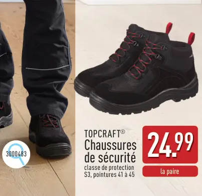 Offre: Chaussures de sécurité