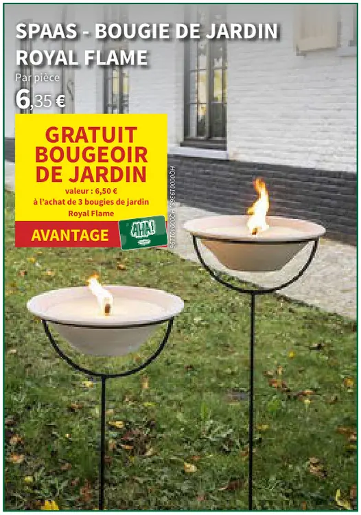 Offre: Bougie de jardin Royal Flame