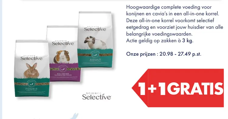 Aanbieding: Complete voeding voor konijnen en cavia's