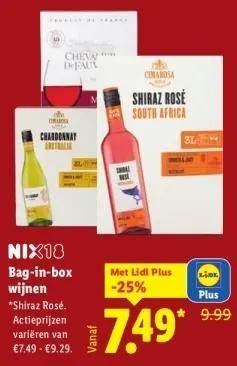 Aanbieding: Bag-in-box wijnen