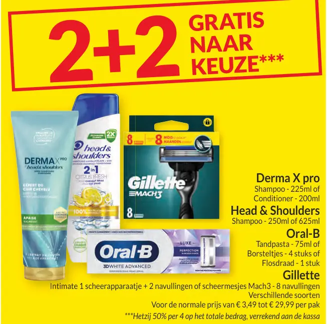 Promotie: 2+2 gratis naar keuze