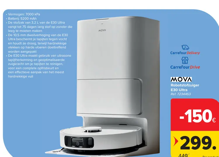 Promotie: Robotstofzuiger E30 Ultra