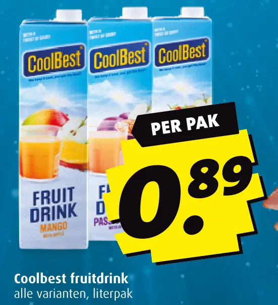 Aanbieding: Coolbest fruitdrink