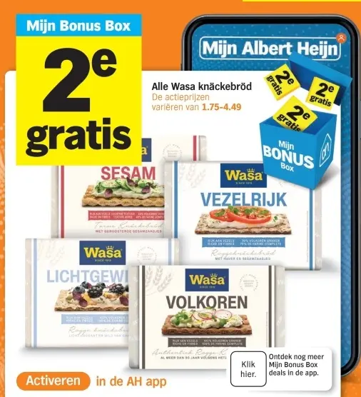 Aanbieding: Wasa knäckebröd