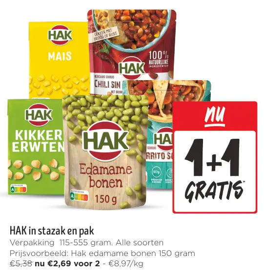 Aanbieding: HAK in stazak en pak