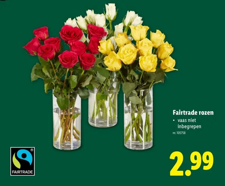 Promotie: Fairtrade rozen