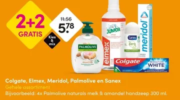Aanbieding: Colgate, Elmex, Meridol, Palmolive en Sanex