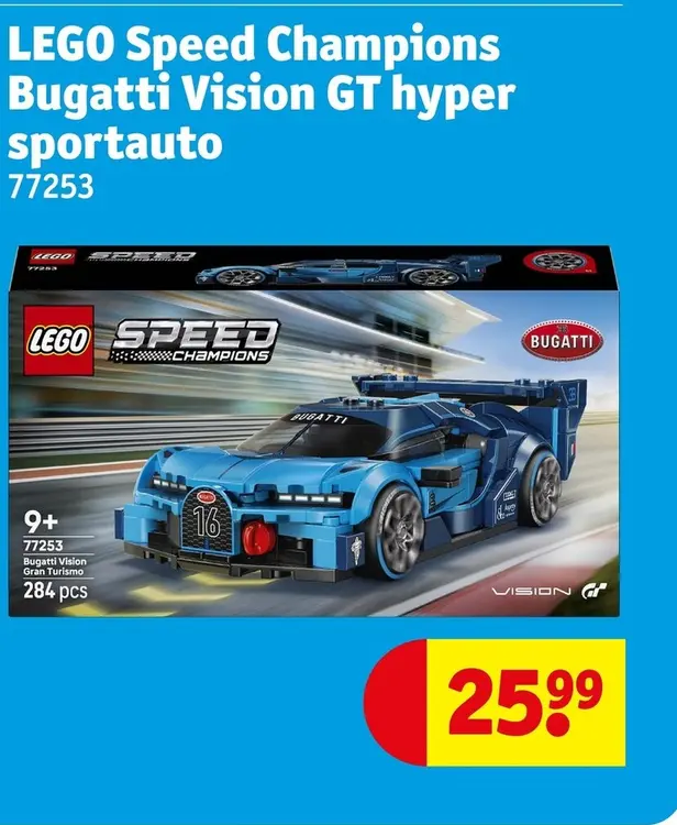 Aanbieding: LEGO Speed Champions Bugatti Vision GT hyper sportauto