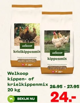 Aanbieding: Welkoop kippen- of krielkippenmix