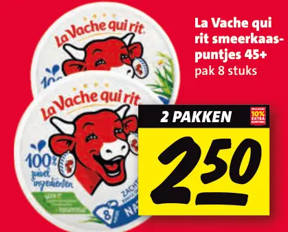 Aanbieding: smeerkaas-puntjes 45+