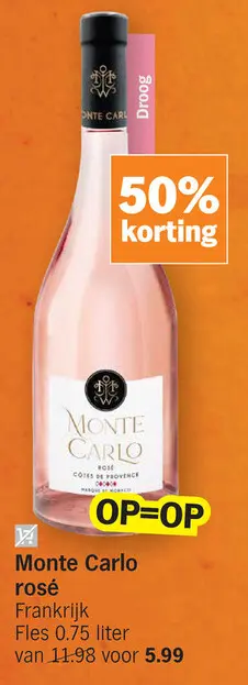 Promotie: Monte Carlo rosé