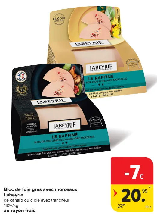 Offre: Bloc de foie gras avec morceaux