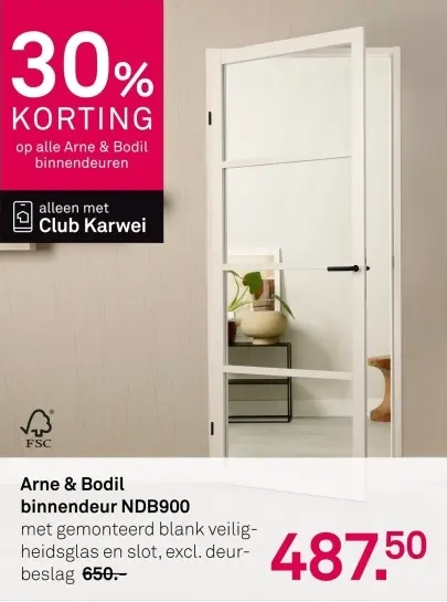 Aanbieding: Arne & Bodil binnendeur NDB900