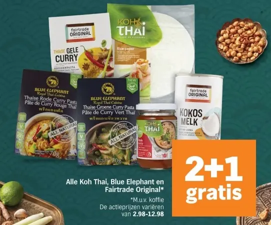 Aanbieding: Alle Koh Thai, Blue Elephant en Fairtrade Original