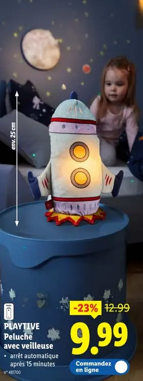 Offre: Peluche avec veilleuse