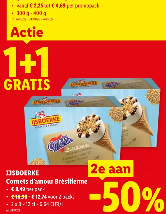 Promotie: Cornets d'amour Brésilienne