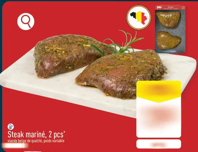 Offre: Steak mariné