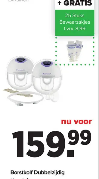 Aanbieding: Borstkolf Dubbelzijdig