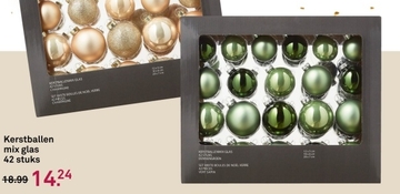 Aanbieding: Kerstballen mix glas