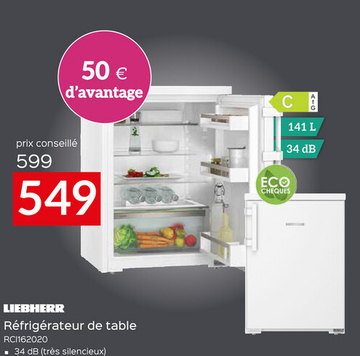 Offre: Réfrigérateur de table RCI162020