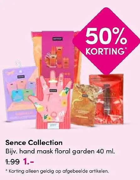 Aanbieding: hand mask floral garden