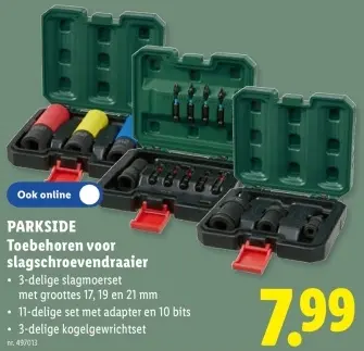 Promotie: PARKSIDE Toebehoren voor slagschroevendraaier