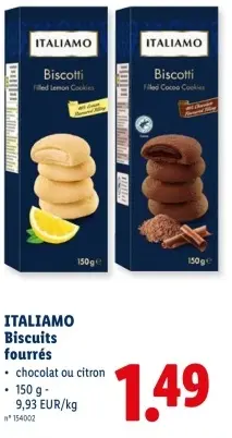 Offre: Biscuits fourrés