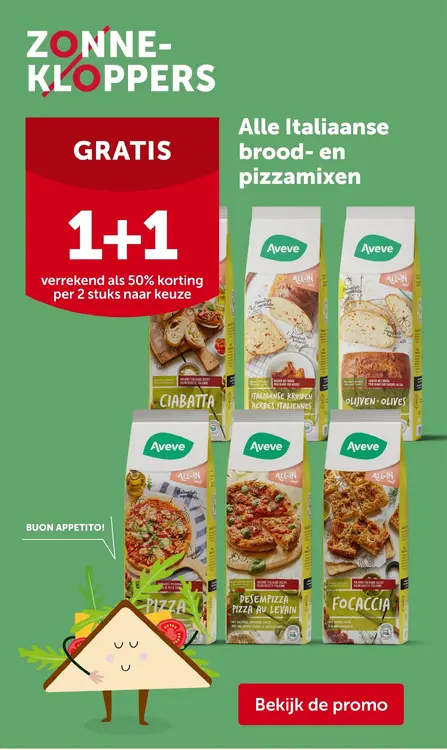 Promotie: Alle Italiaanse brood- en pizzamixen