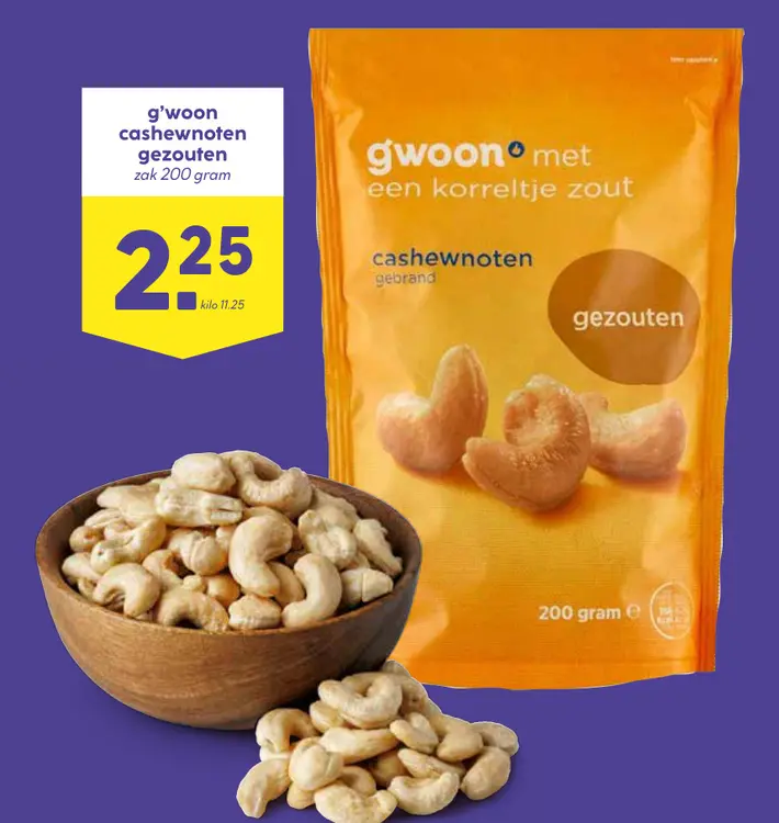 Aanbieding: Cashewnoten gezouten