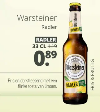 Aanbieding: Warsteiner Radler