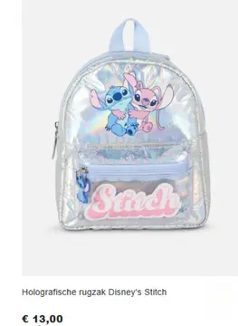 Aanbieding: Holografische rugzak Disney's Stitch