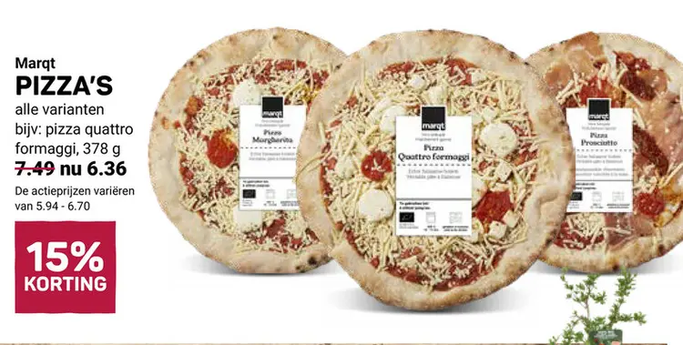 Aanbieding: Pizza's