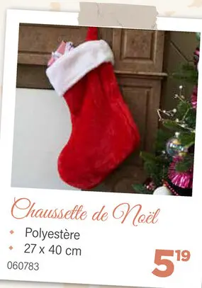 Offre: Chaussette de Noël