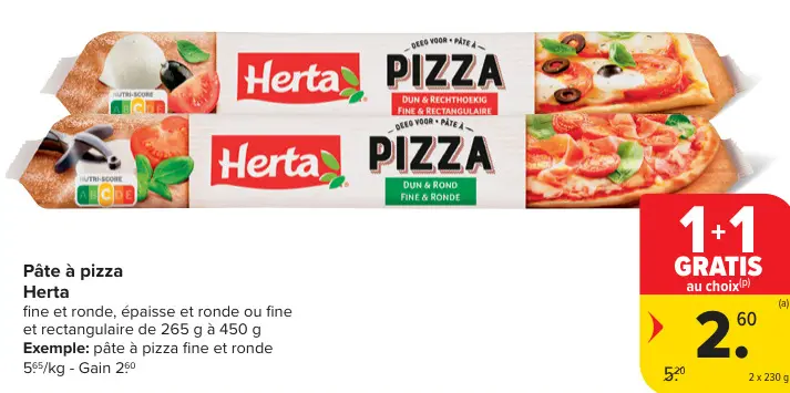 Offre: Pâte à pizza