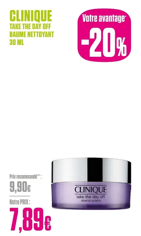Offre: take the day off cleansing balm